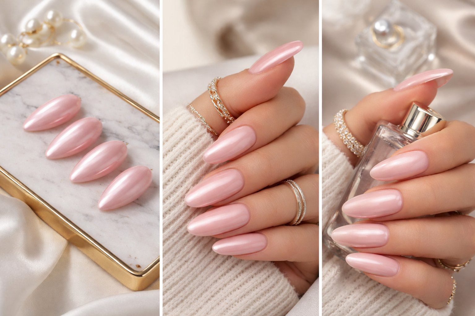 "Blush Glaze" - Press-on Nails