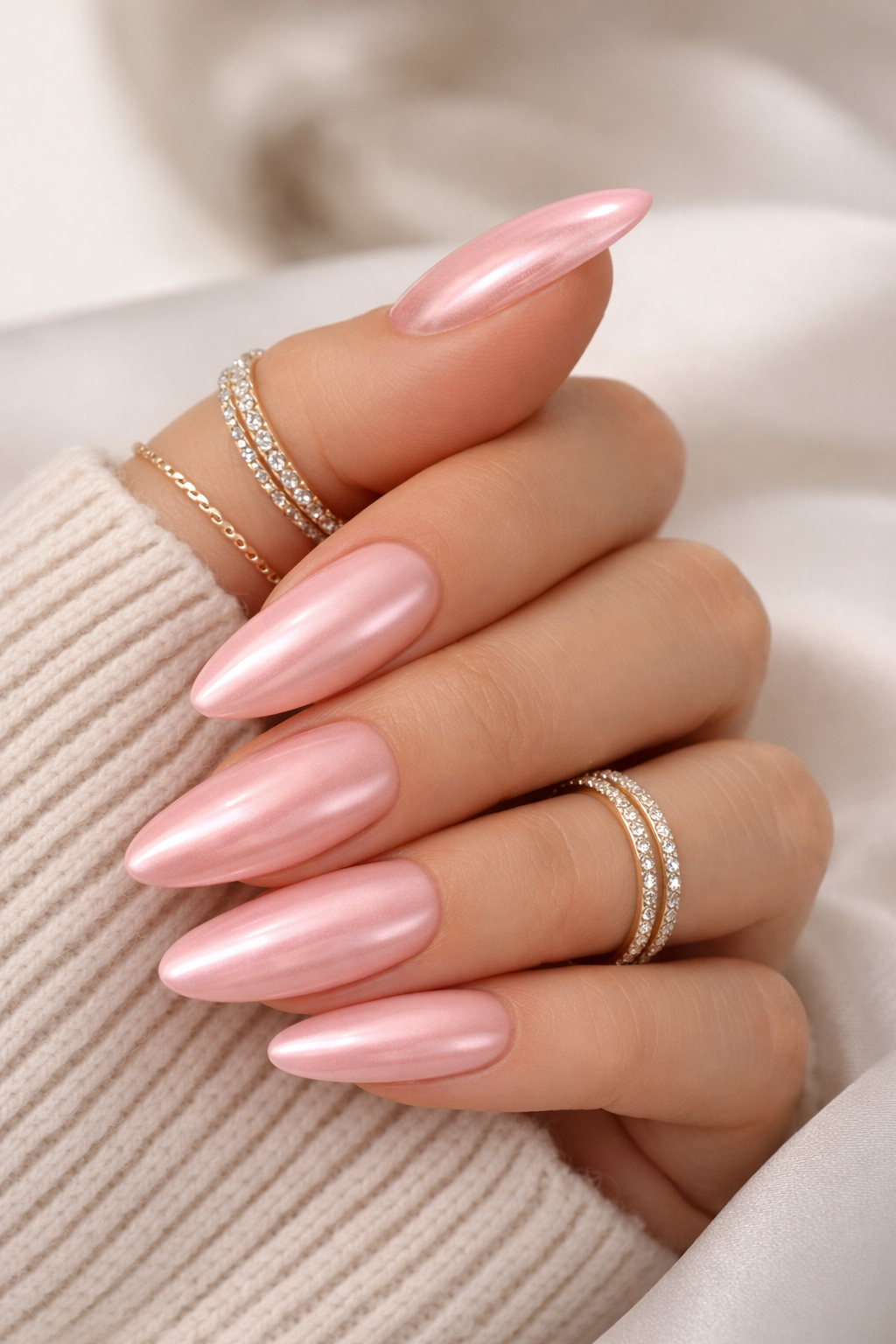 "Blush Glaze" - Press-on Nails