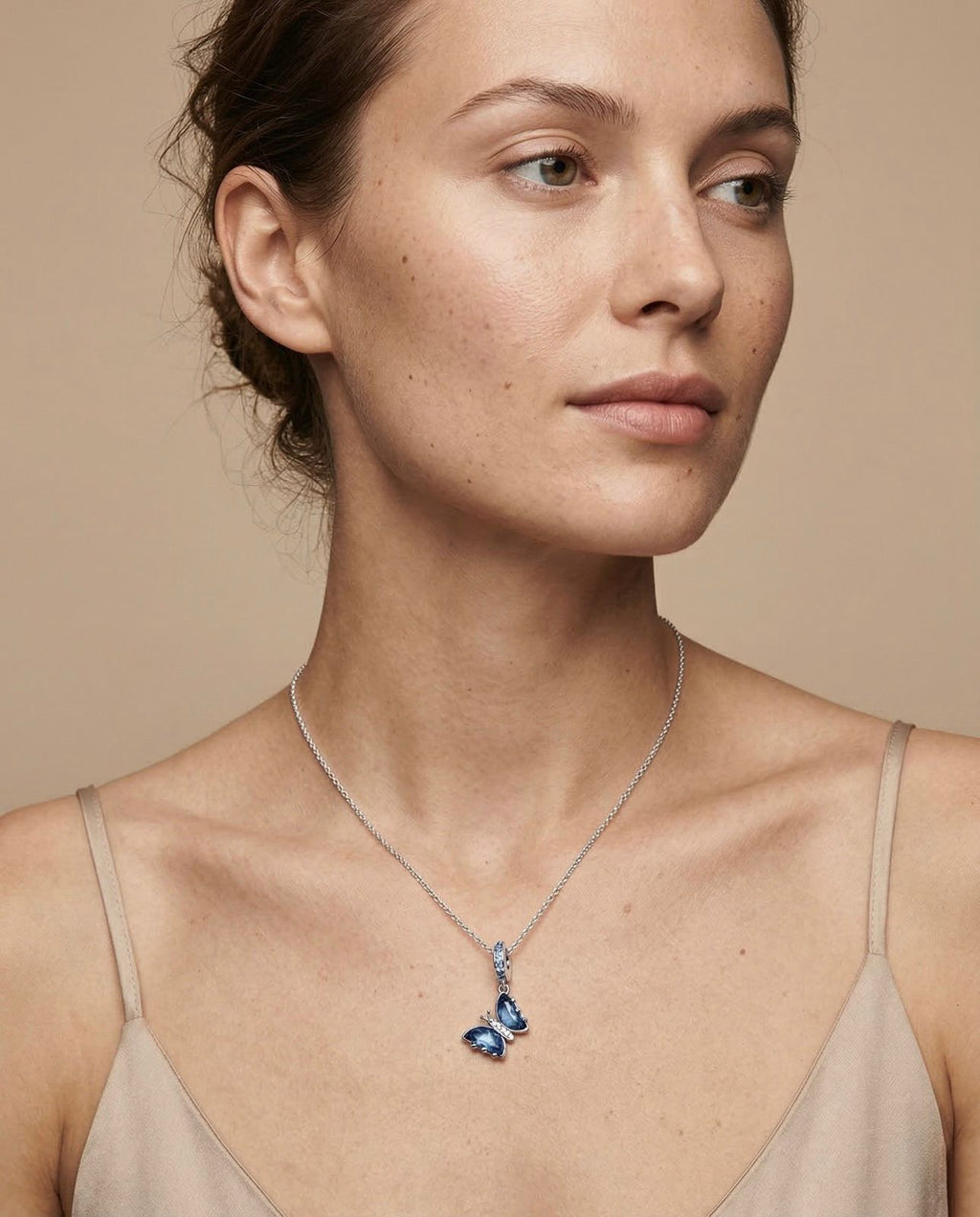Elara - Blue Butterfly Necklace
