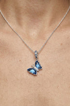 Elara - Blue Butterfly Necklace