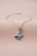 Elara - Blue Butterfly Necklace