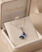 Elara - Blue Butterfly Necklace