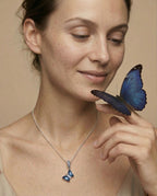 Elara - Blue Butterfly Necklace
