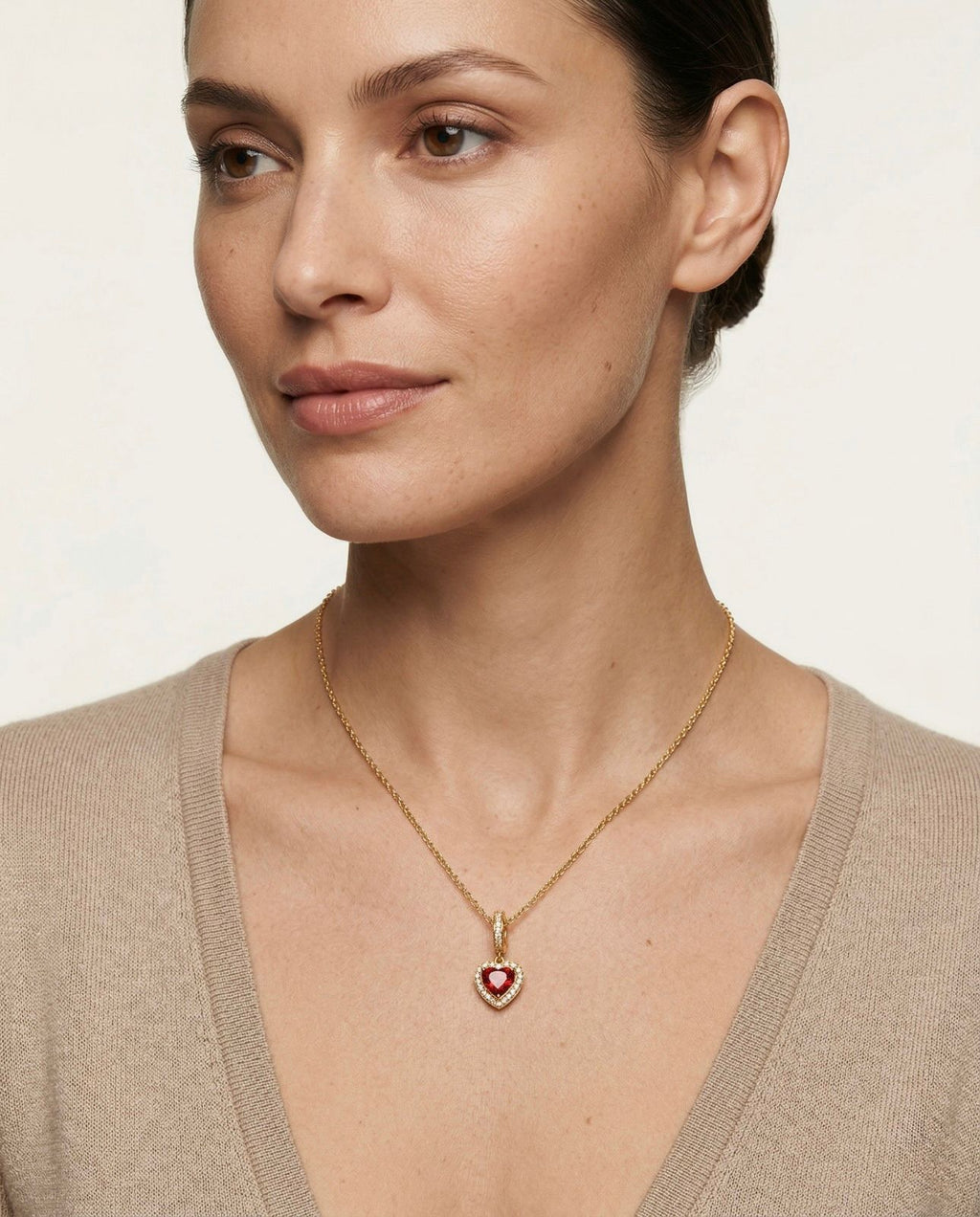 Nayra – Scarlet Aura Necklace