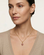 Nayra – Scarlet Aura Necklace